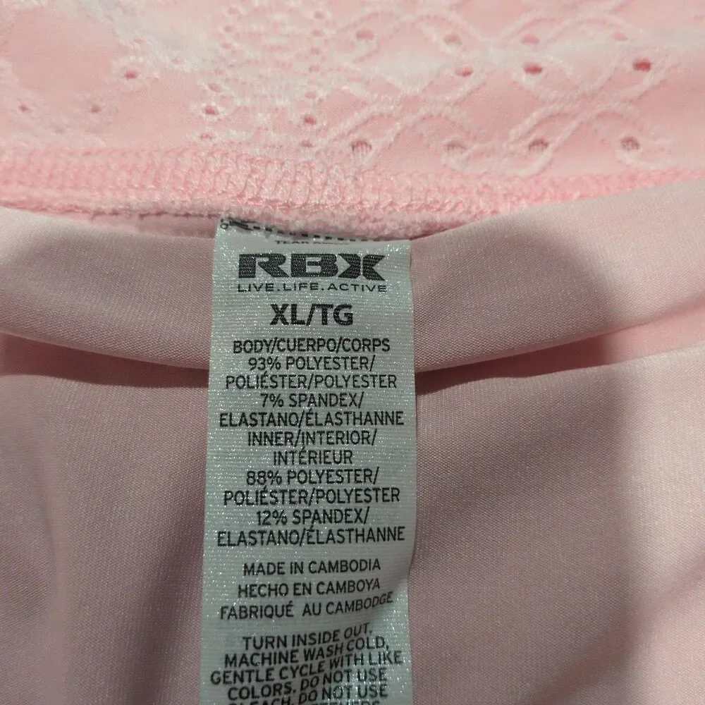 RBX Athletic Skort Pink XL Pull On Pockets Inner Bike Shorts Stretch Golf Tennis